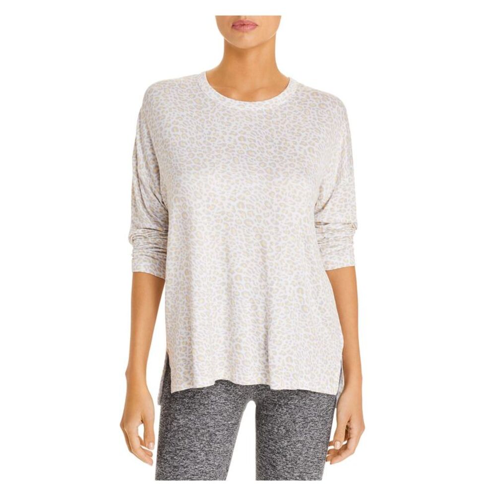 P.J.SALVAGE Intimates Beige Crew Neck Vented Hem Sleep Shirt Pajama Top XL